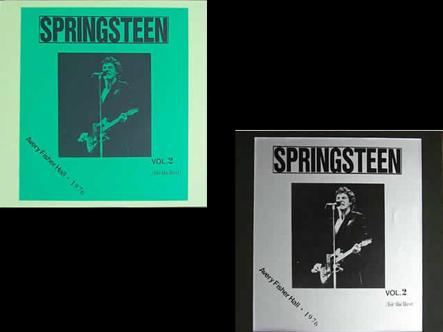 Bruce Springsteen - AVERY FISHER HALL VOL 2